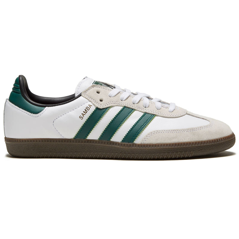 Adidas Samba Adv Shoes - White/Collegiate Green/White