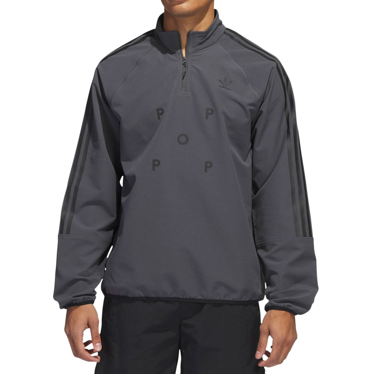Adidas x Pop Thermal Long Sleeve Shirt - Grey/Black image 1