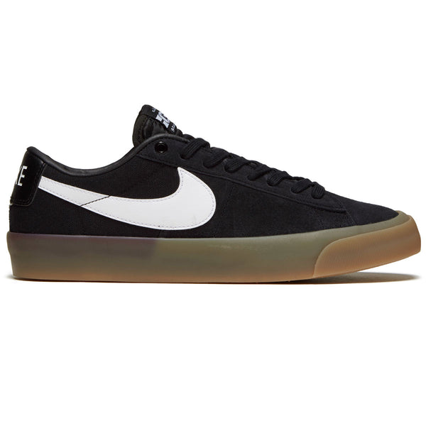 Nike SB Zoom Blazer Low Pro GT Shoes - Black/White/Black/Gum