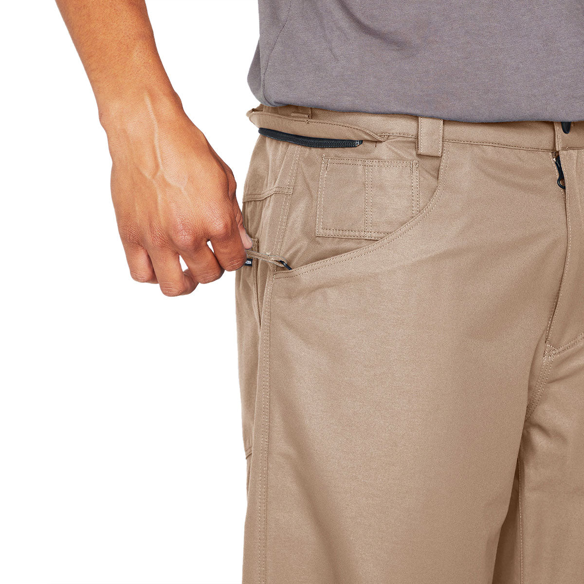 Volcom 5-Pocket Snowboard Pants - Dark Khaki image 4