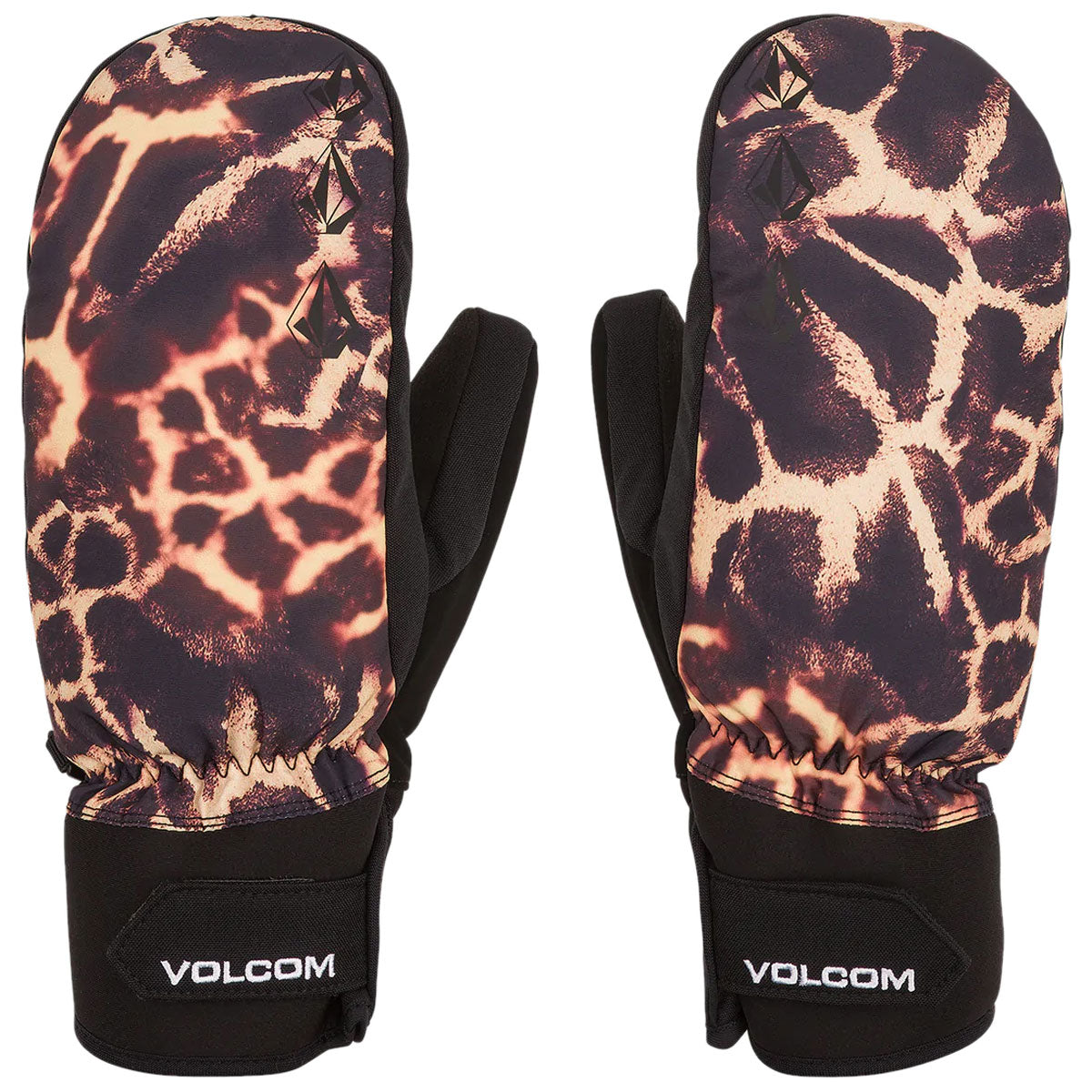 Volcom V.co Nyle Mitt Snowboard Gloves - Gold Giraffe image 1