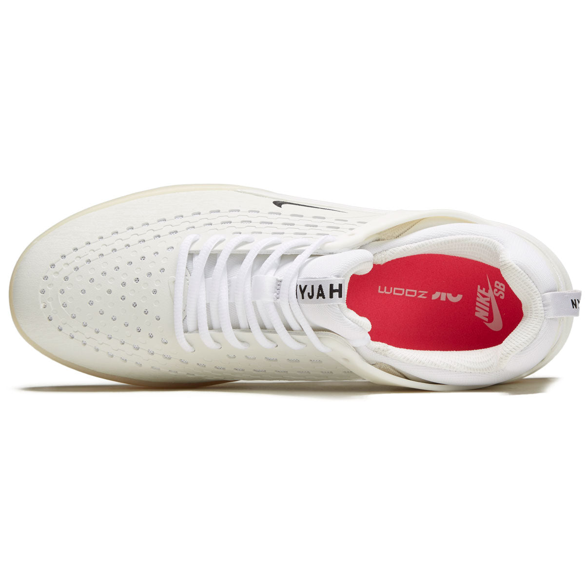 Nike SB Zoom Nyjah 3 Shoes - White/Black/Summit White/Hyper Pink image 3