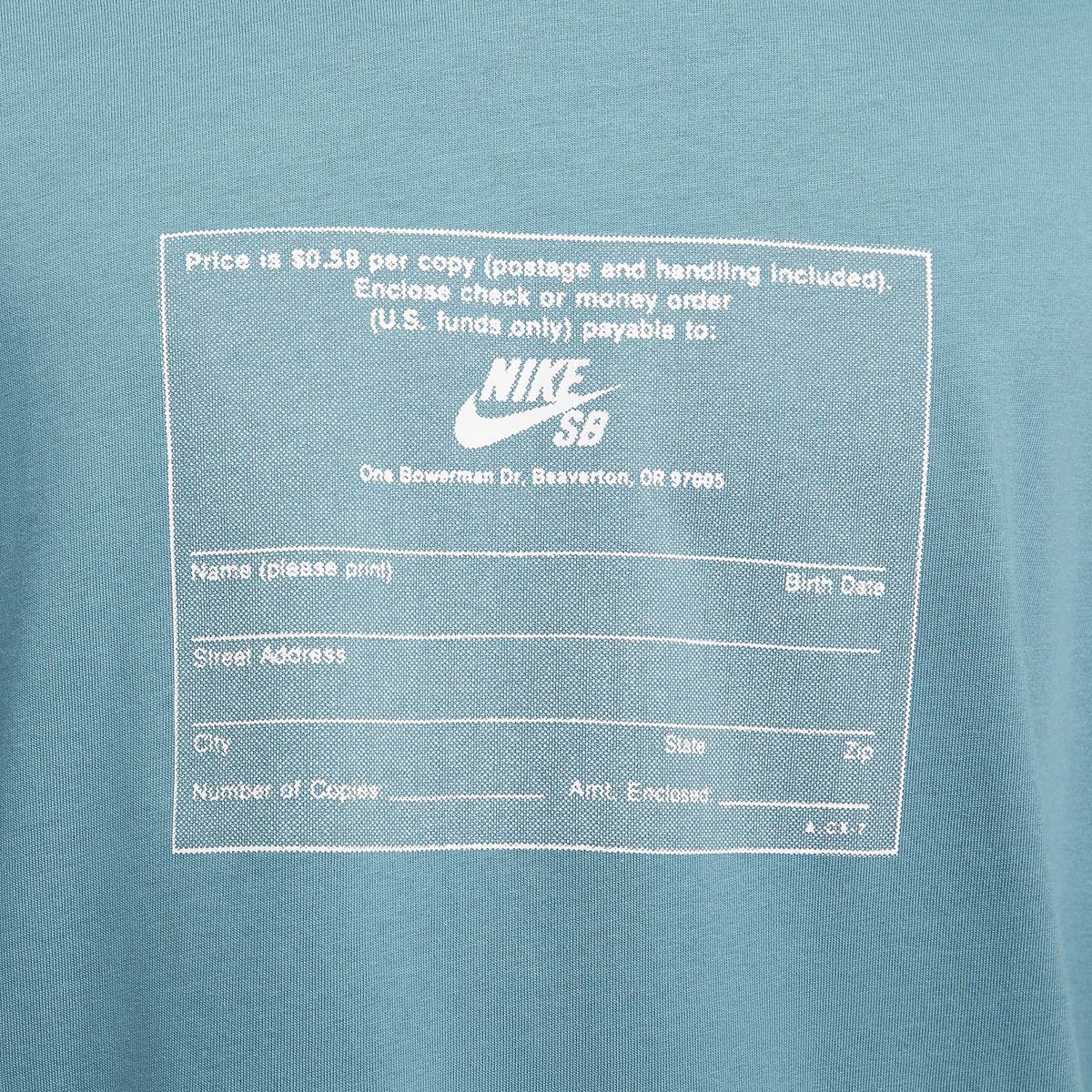 Nike SB Heritage T-Shirt - Mineral Teal image 3