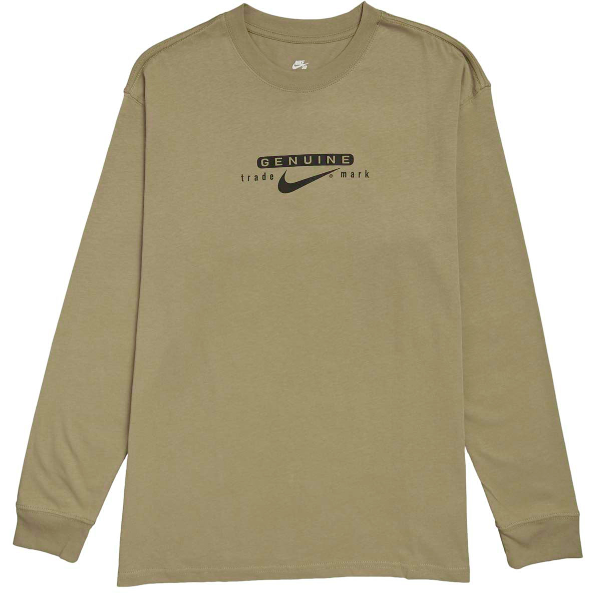 Nike SB Genuine Long Sleeve T-Shirt - Neutral Olive image 1