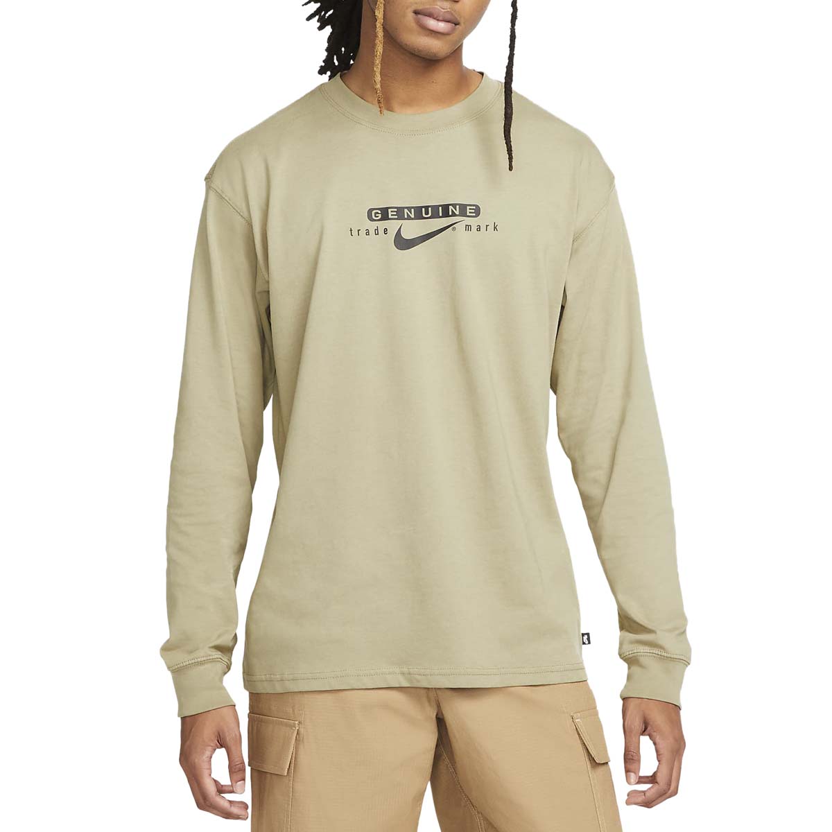 Nike SB Genuine Long Sleeve T-Shirt - Neutral Olive image 2
