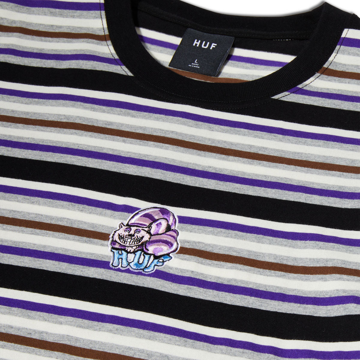 HUF Cheshire Stripe Knit Shirt - Black image 3