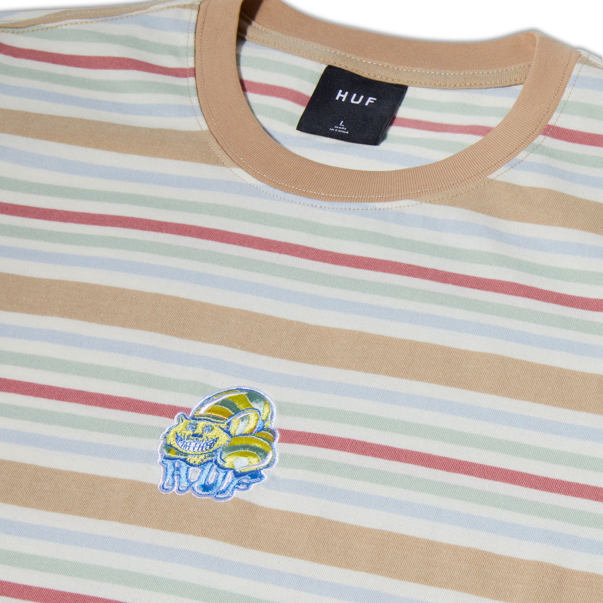 HUF Cheshire Stripe Knit Shirt - Cream image 3