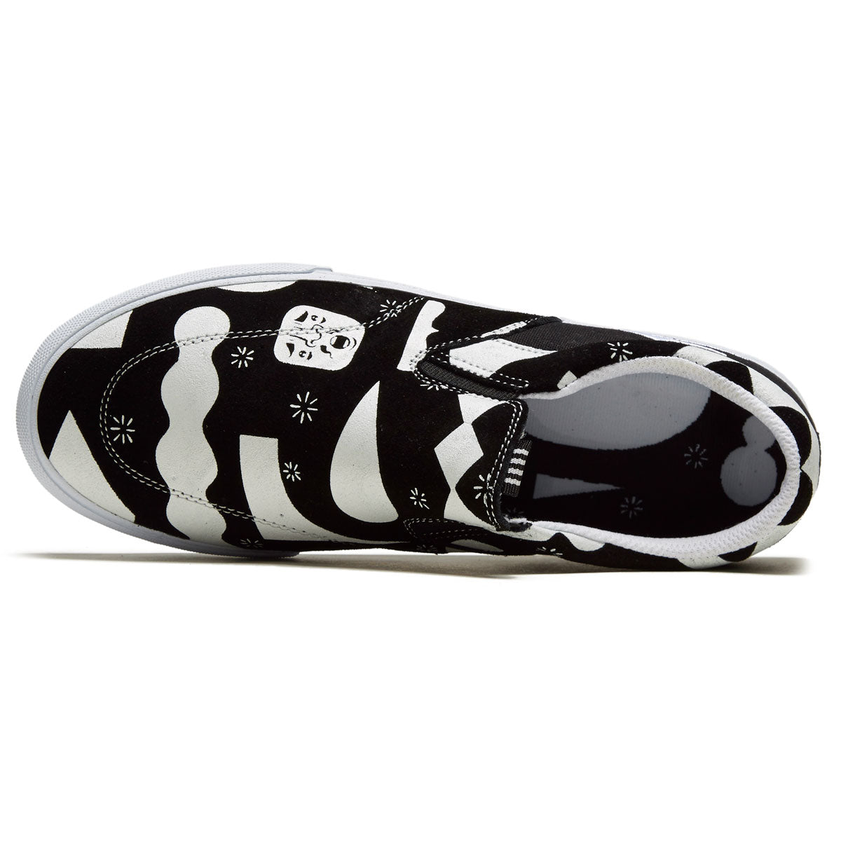 Lakai Owen Vlk Shoes - Black/White Suede image 3