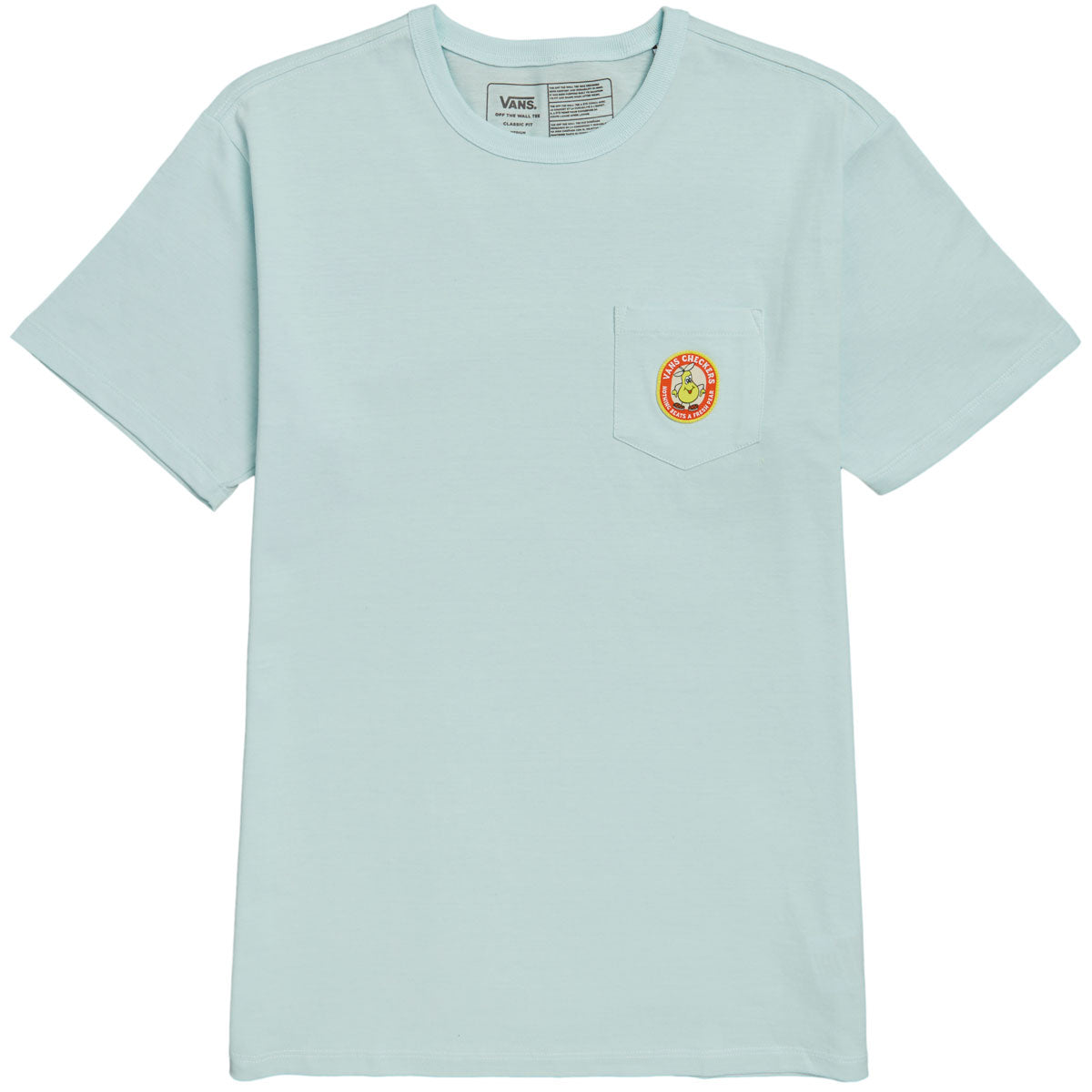 Vans Off The Wall Graphic Pocket T-Shirt - Blue Glow image 1