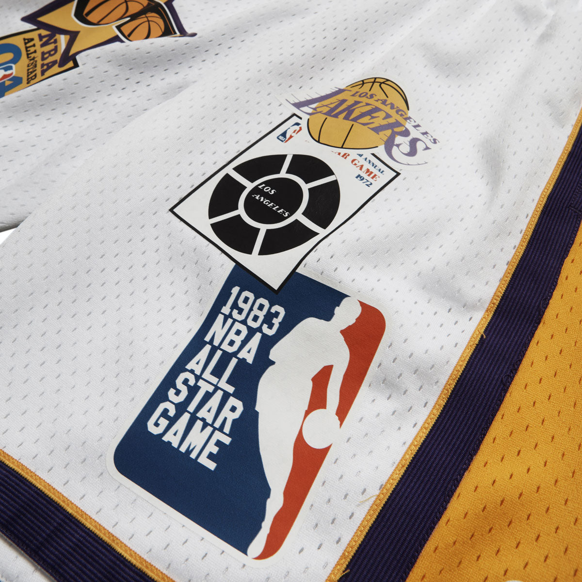 Mitchell & Ness x NBA ASG Patches Lakers Shorts - White