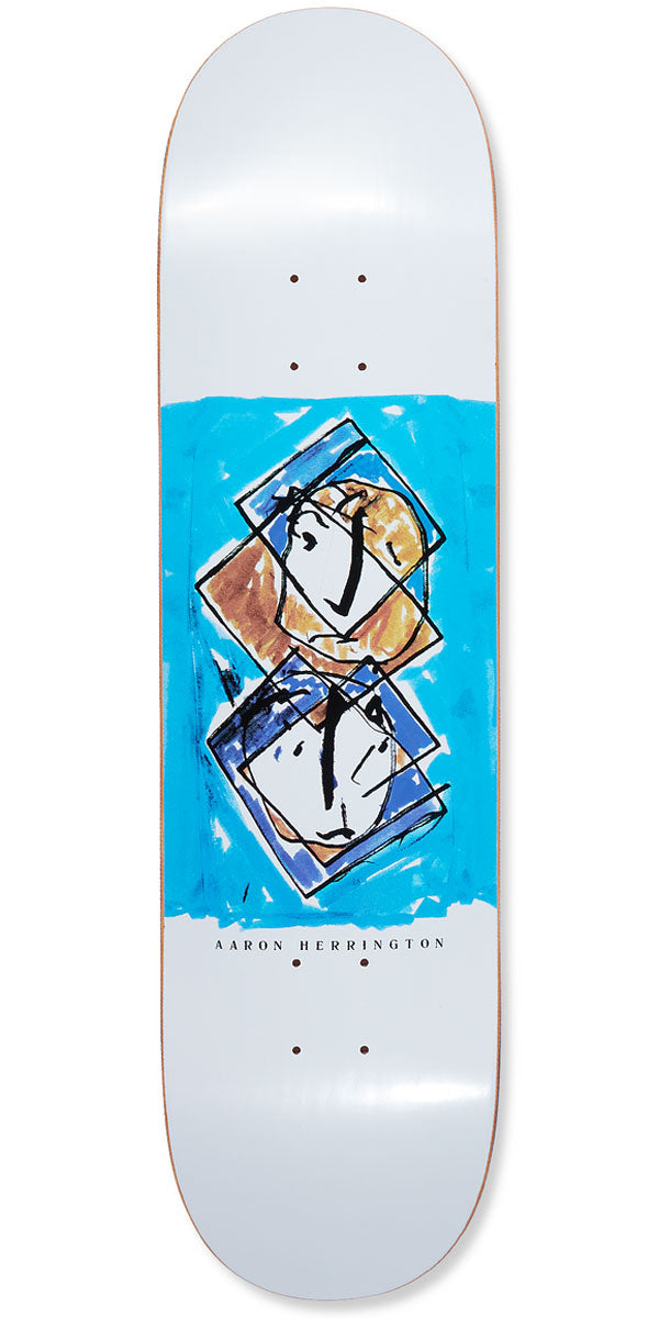 Polar Aaron Herrington Twisted Skateboard Deck - White - 8.25