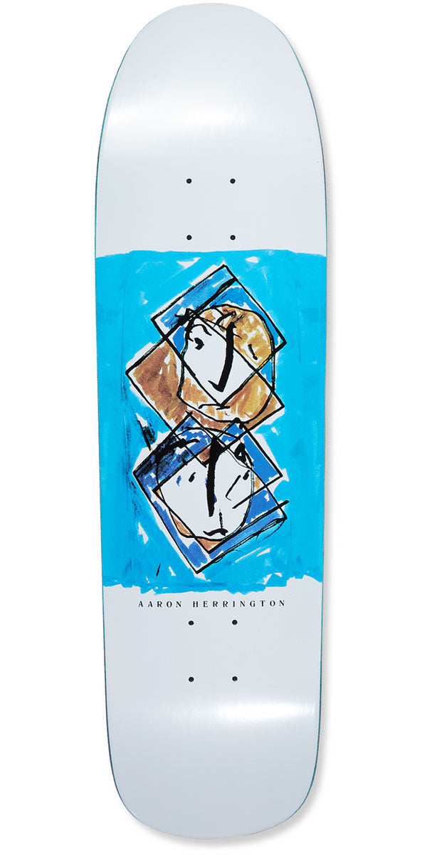 Polar Aaron Herrington Twisted On a 1991 JR Skateboard Deck - White - 8.65