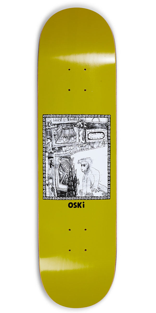 Polar Oskar Rosenberg Gorilla King Skateboard Deck - Olive - 8.00