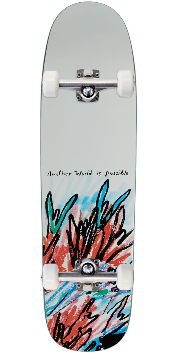 Polar Team Model Another World Is Possible On a P9 Skateboard Complete - White - 8.625