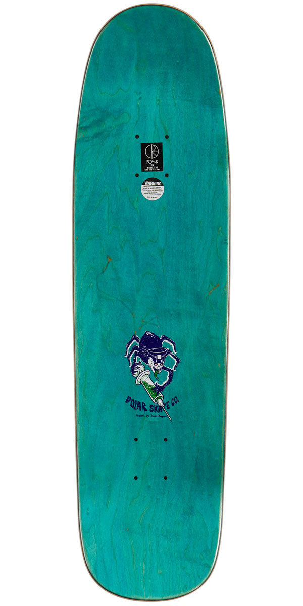 Polar Oskar Rozenberg The Mask on a P9 Skateboard Deck - Blue - 8.625