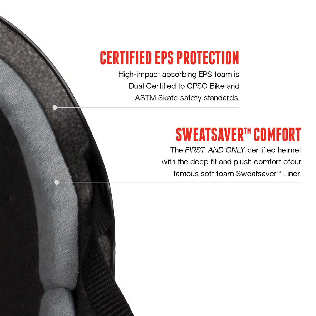 Triple Eight Certified Sweatsaver Helmet - Black Rubber image 2