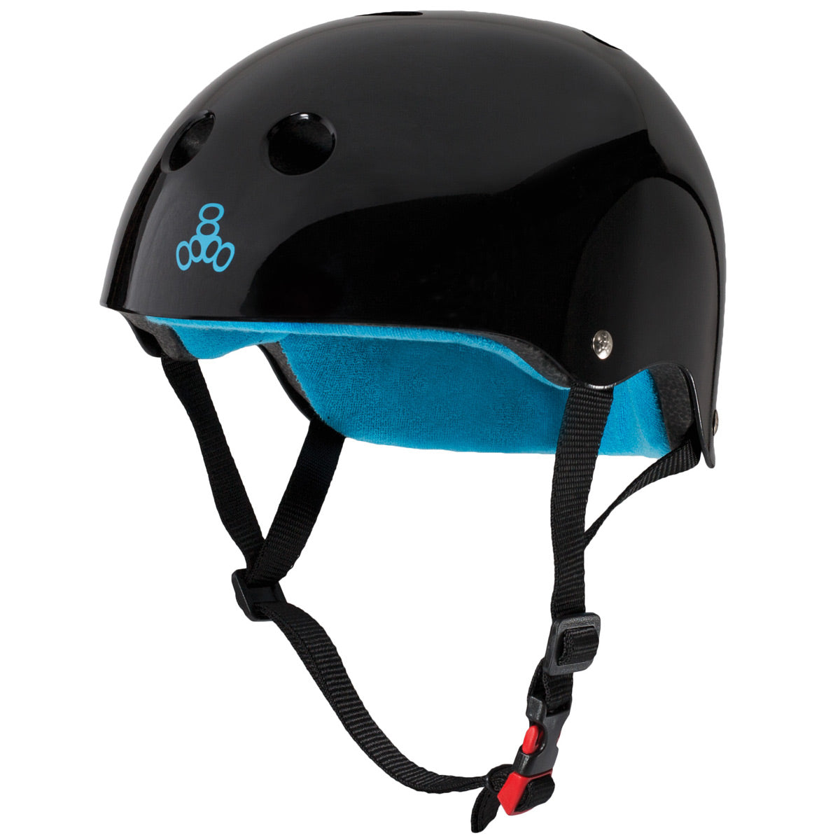 Triple Eight Certified Sweatsaver Helmet - Black Gloss image 1