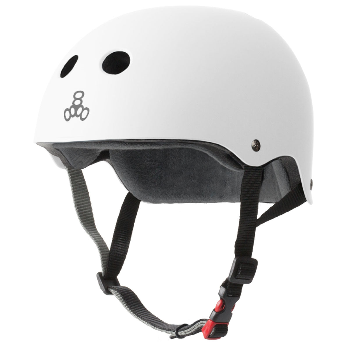 Triple Eight Certified Sweatsaver Helmet - White Rubber image 1