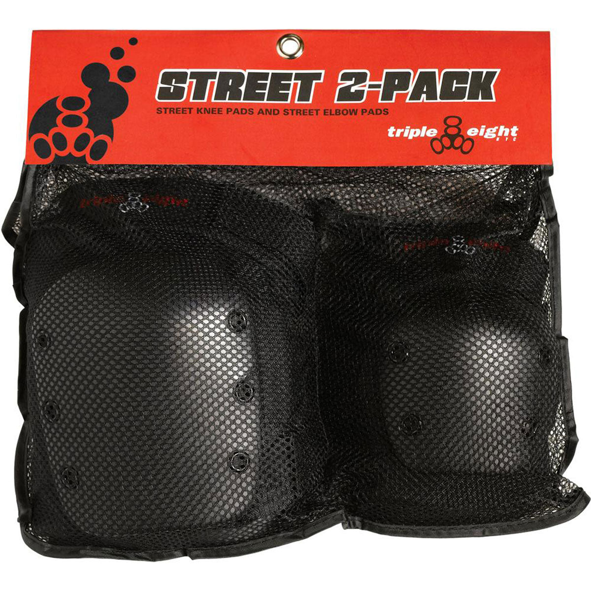 Triple Eight Street 2 Pack Pads - Black image 1