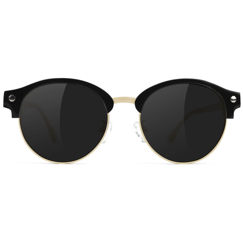 Glassy Paul Polarized High Roller Sunglasses - Black/Gold