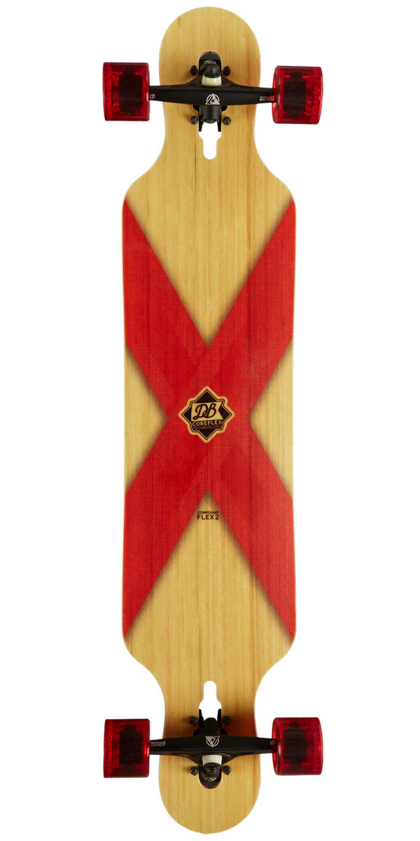 DB Coreflex Compound Flex 2 Pre-Built Longboard Complete - Red