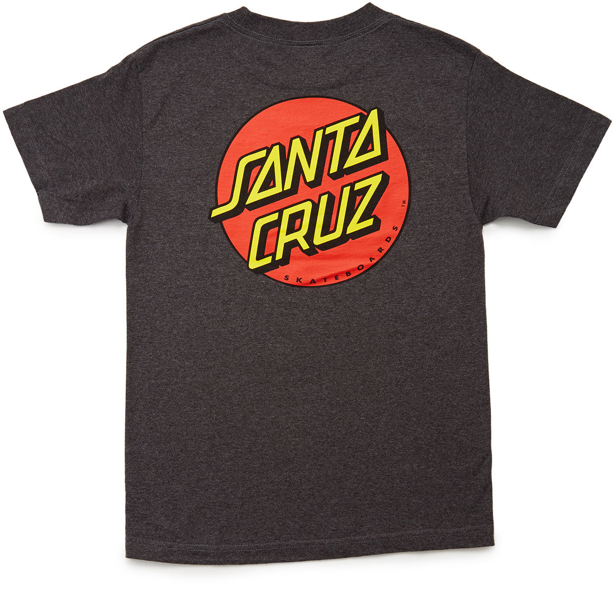 Santa Cruz Classic Dot T-Shirt - Charcoal Heather image 2