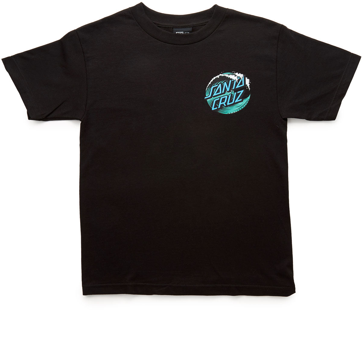 Santa Cruz Wave Dot T-Shirt - Black image 1