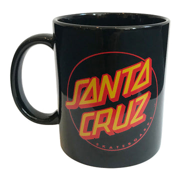 Santa Cruz Classic Dot Mug - Black - 11 oz