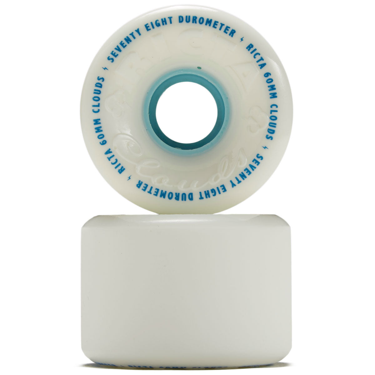 Ricta Clouds 78a Skateboard Wheels - White - 60mm image 2