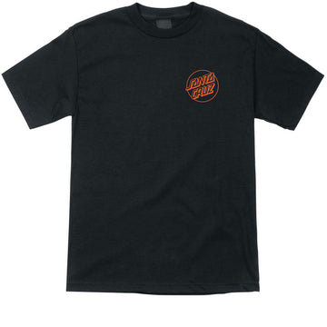 Santa Cruz Opus Dot T-Shirt - Black/Orange