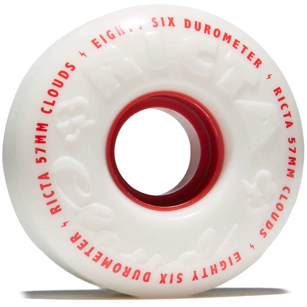 Ricta Clouds 86a Skateboard Wheels - Red - 57mm image 1