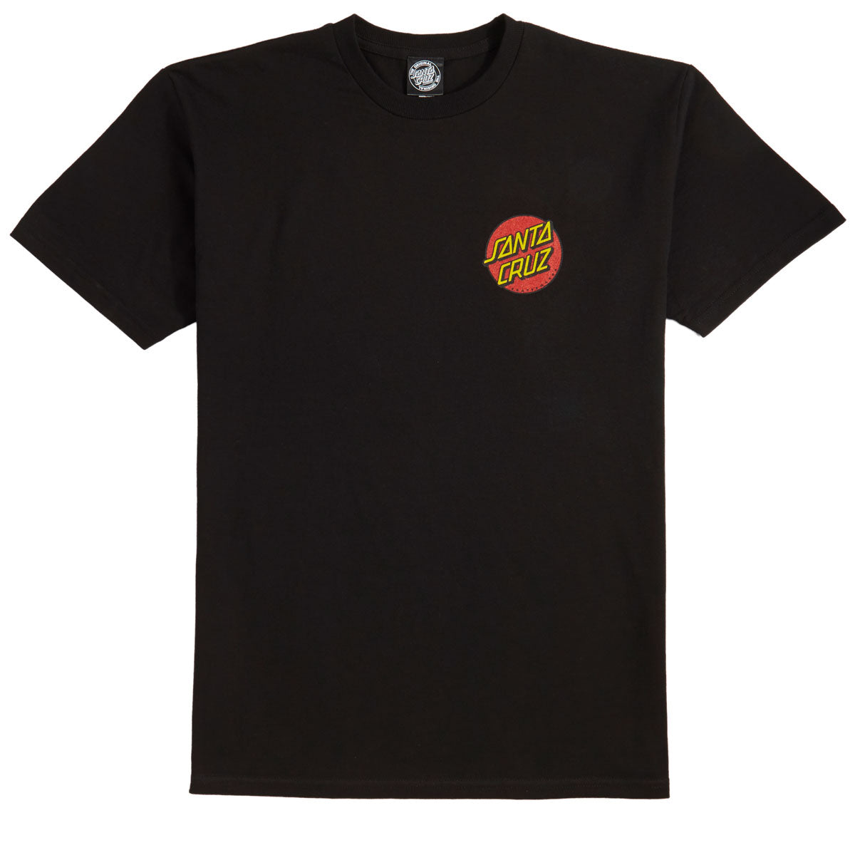 Santa Cruz Classic Dot Chest T-Shirt - Black image 1