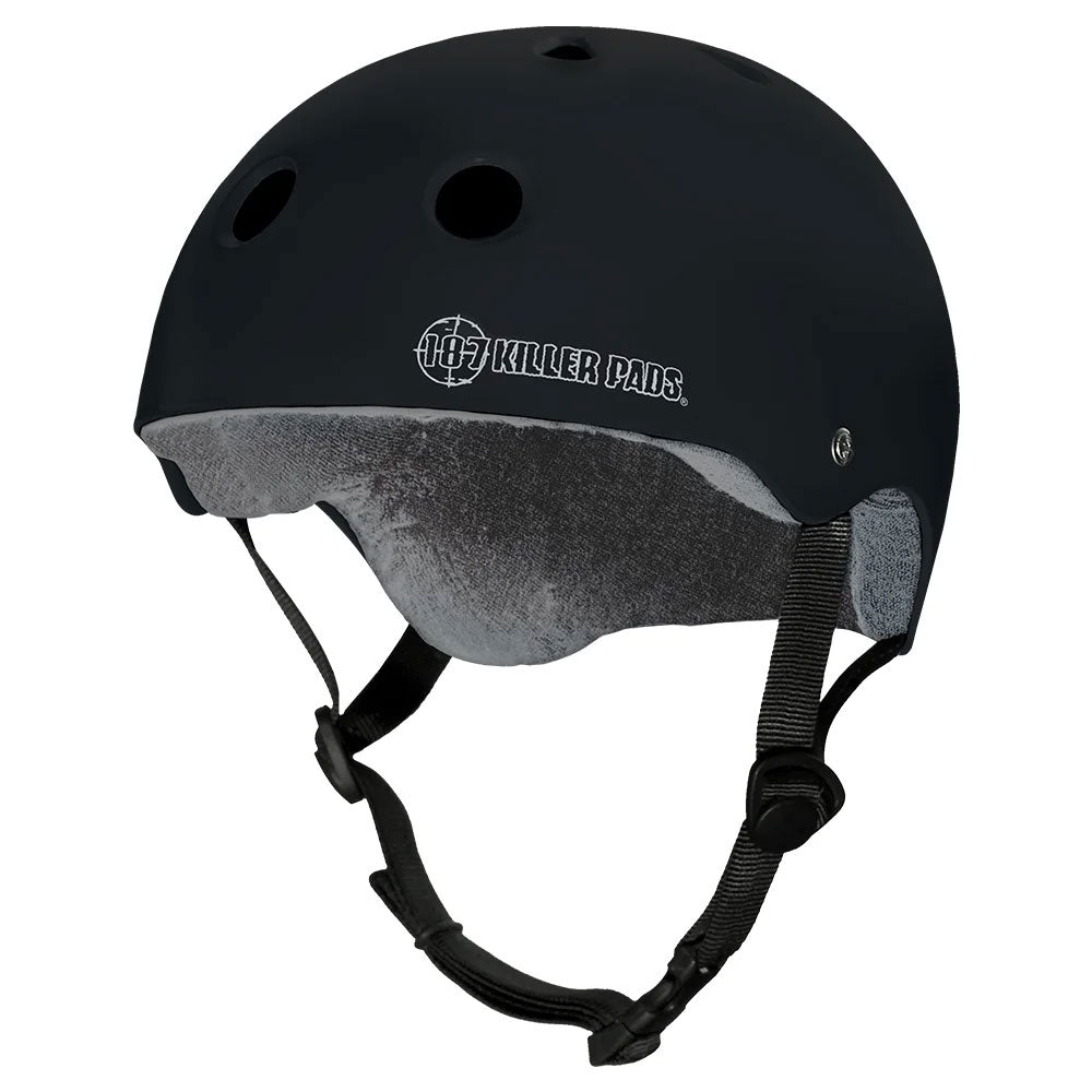 187 Pro Skate With Sweatsaver Liner Helmet - Black image 1