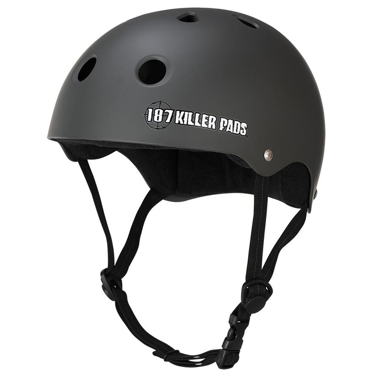 187 Pro Skate With Sweatsaver Liner Helmet - Matte Charcoal image 1