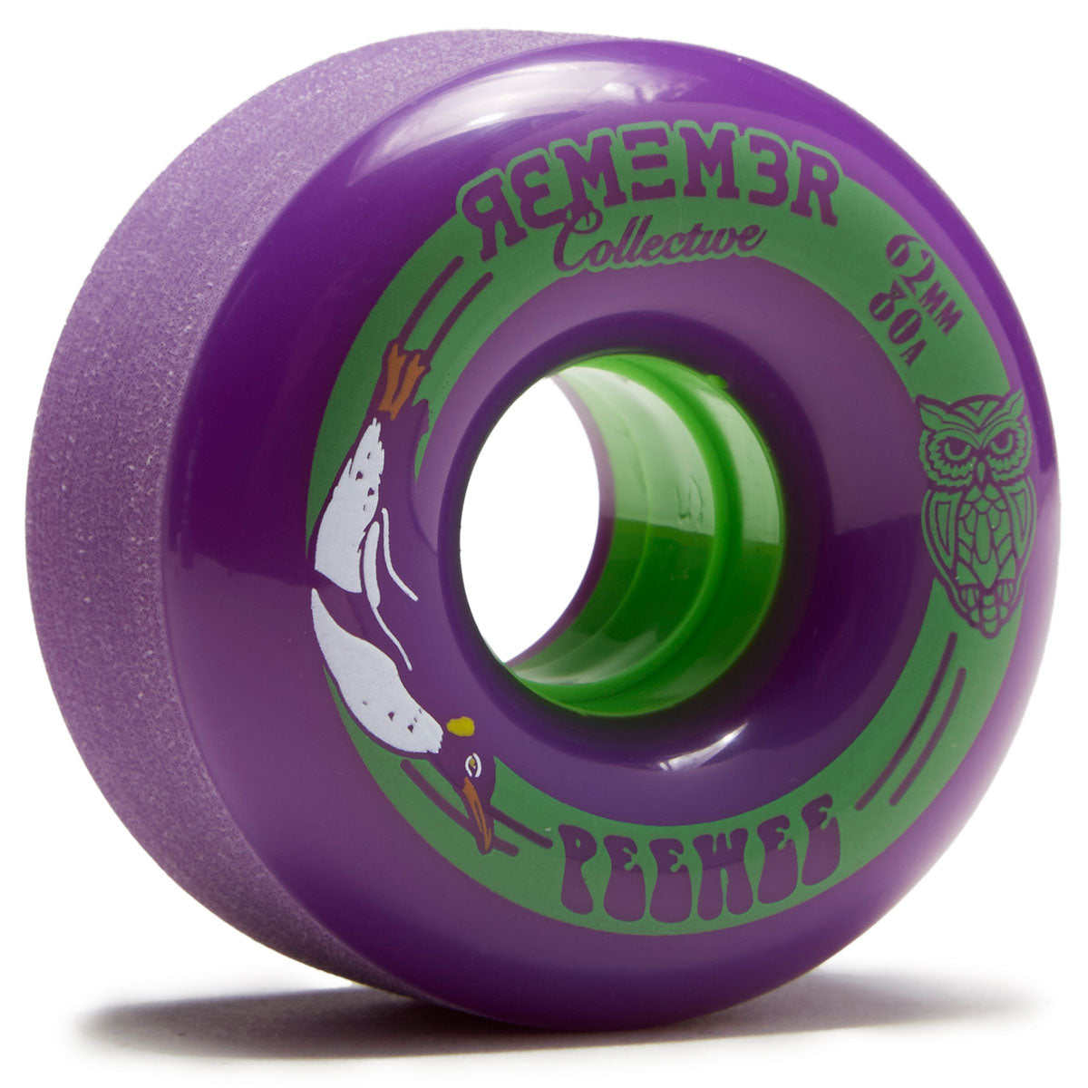 Remember Peewee 80a Longboard Wheels - Purple - 62mm image 1