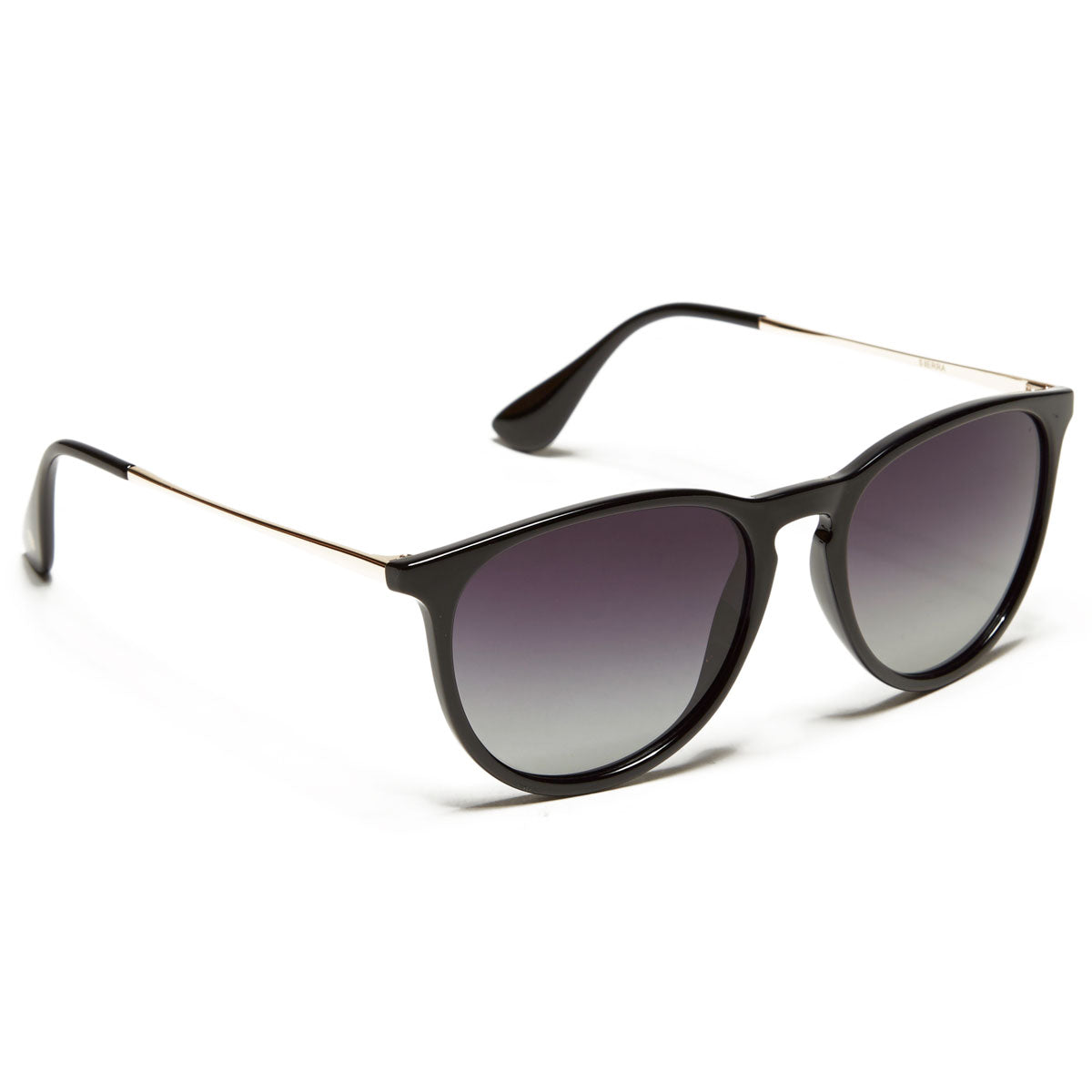 Glassy Sierra Polarized Sunglasses - Black/Gold/Gradiant Smoke image 1