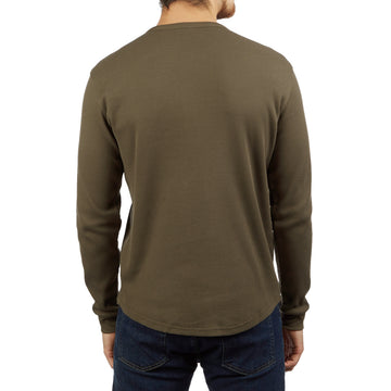 Salty Crew Long Shoreman Long Sleeve Shirt - Brown