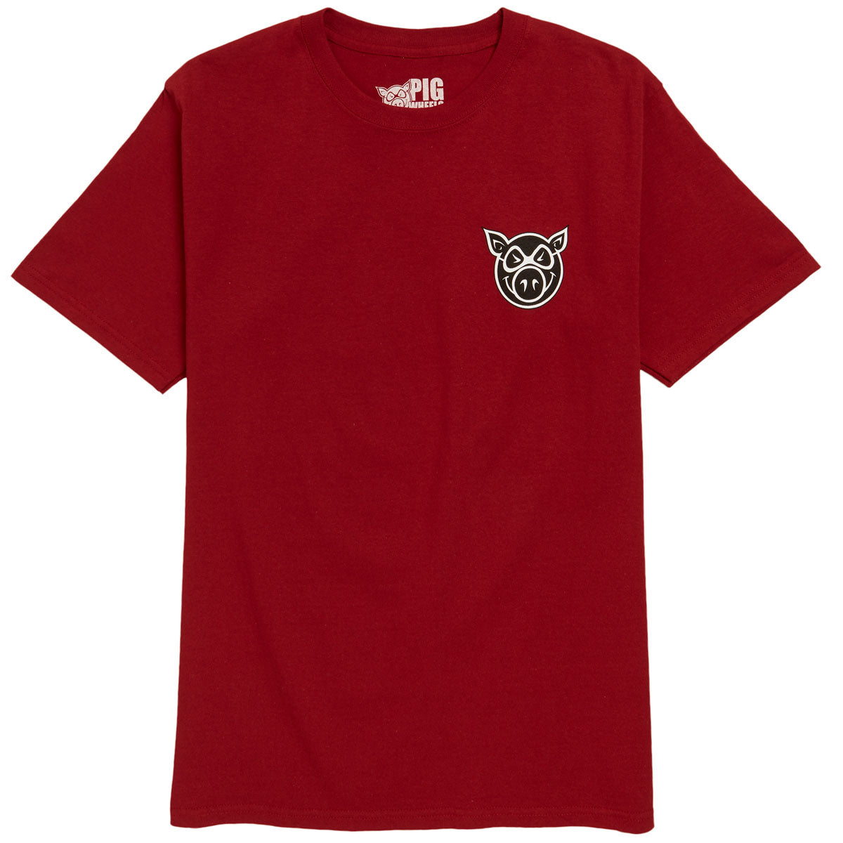 Pig F and B Head T-Shirt - Cardinal image 1