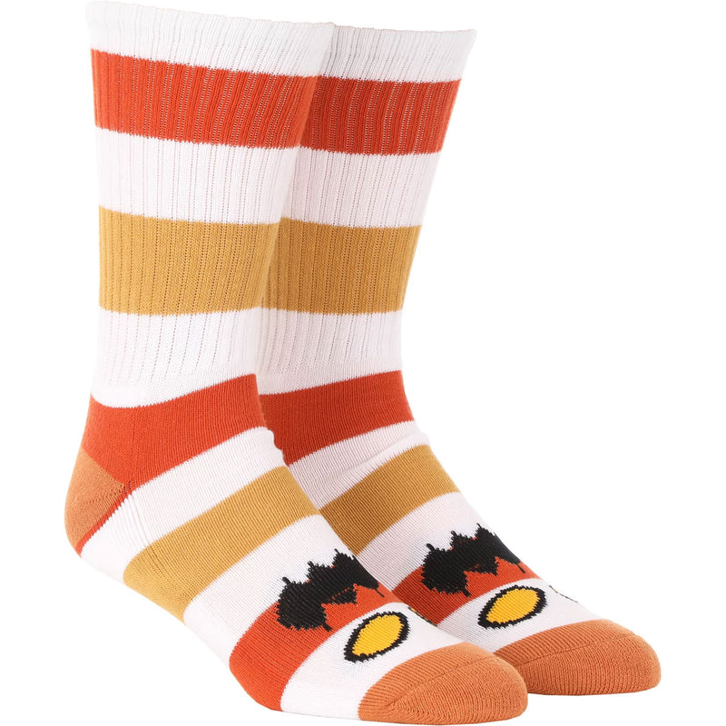 Toy Machine Monster Big Stripe Socks - Brown