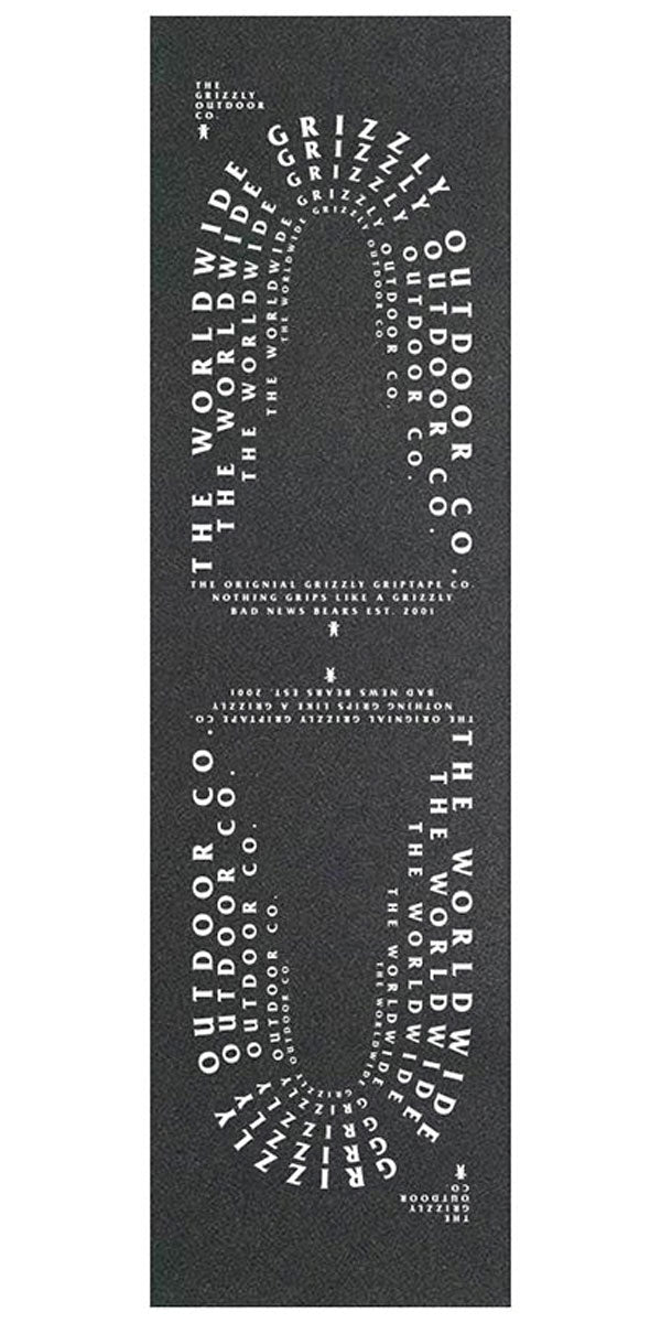Grizzly Blue Print Grip Tape - Black image 1