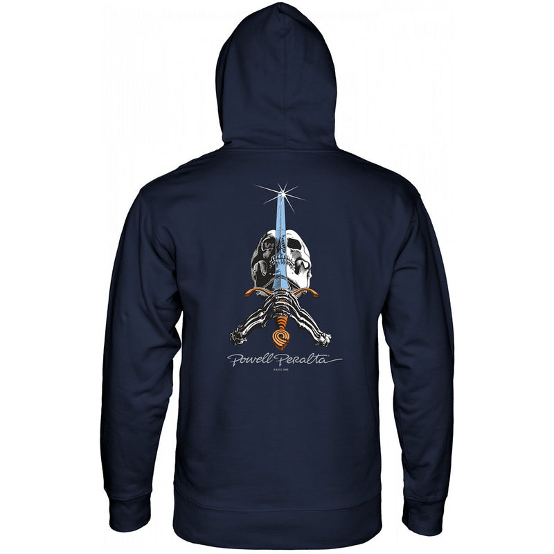 Powell-Peralta Skull And Sword Hoodie - Navy