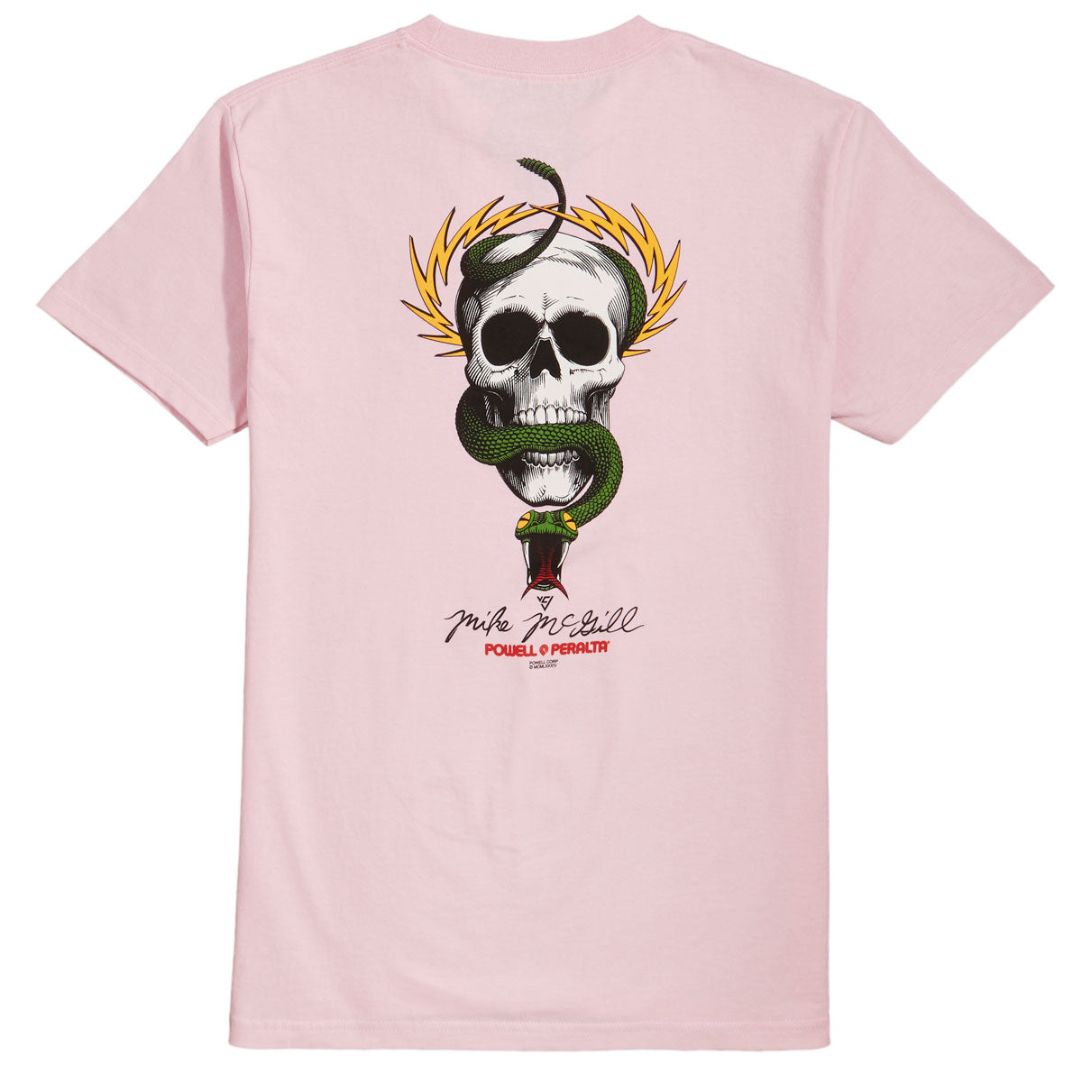 Powell-Peralta McGill Skull And Snake T-Shirt - Light Pink image 2