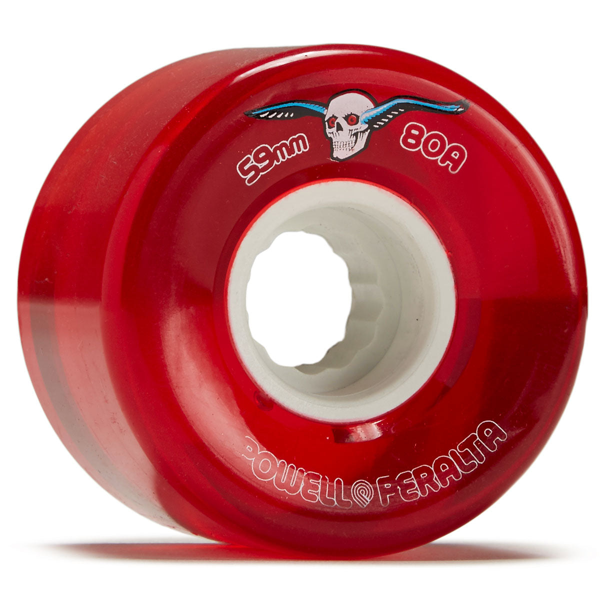 Powell-Peralta Clear Cruisers 80A Skateboard Wheels - Red - 59mm image 1
