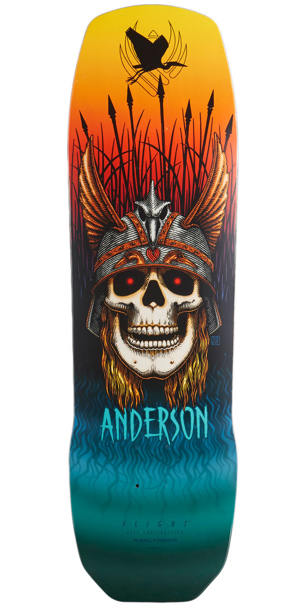 Powell-Peralta Flight Andy Anderson Crane Skull Skateboard Deck - 9.13
