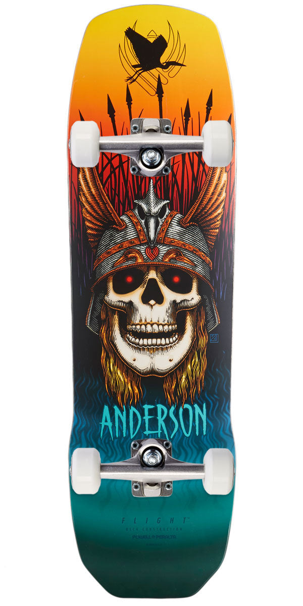 Powell-Peralta Flight Andy Anderson Crane Skull Skateboard Complete - 9.13
