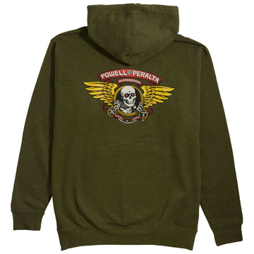 Powell-Peralta Winged Ripper Hoodie - Army Heather
