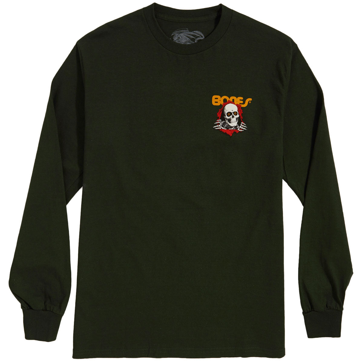 Powell-Peralta Ripper Long Sleeve T-Shirt - Forest Green image 1