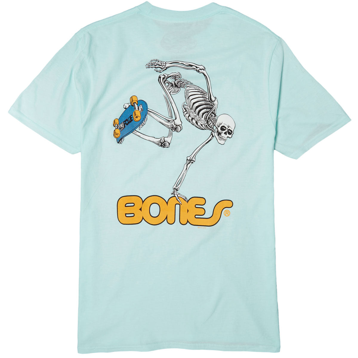 Powell-Peralta Skateboard Skeleton T-Shirt - Teal Ice image 1