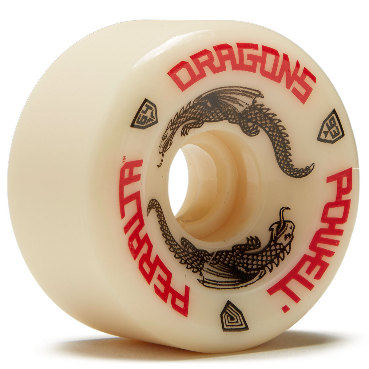 Powell-Peralta Dragon Formula G-Bones 93A Skateboard Wheels - Off White - 64mm image 1