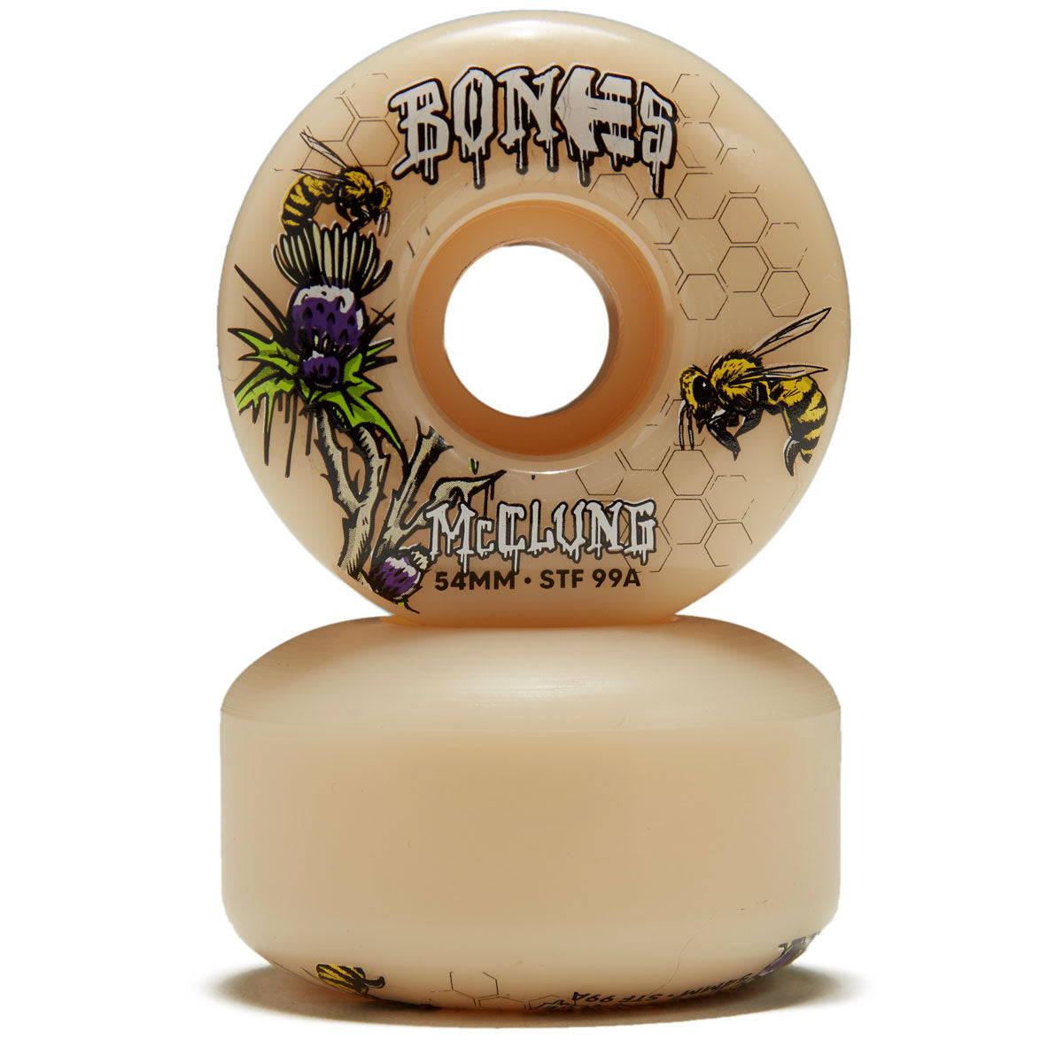 Bones x Etnies Trevor McClung 99A V5 Sidecut Skateboard Wheels - 54mm image 2